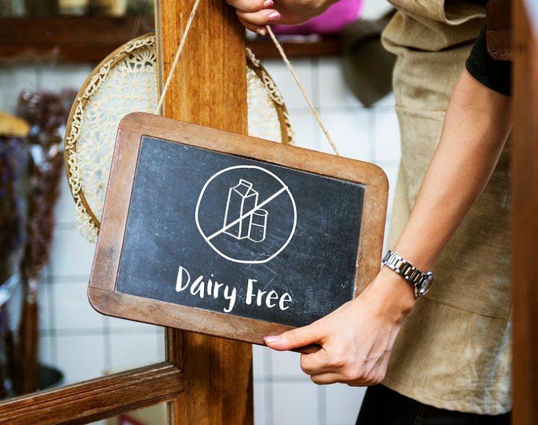 dairy free door signage